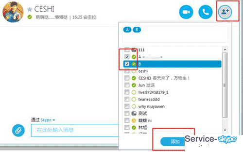 skype组群